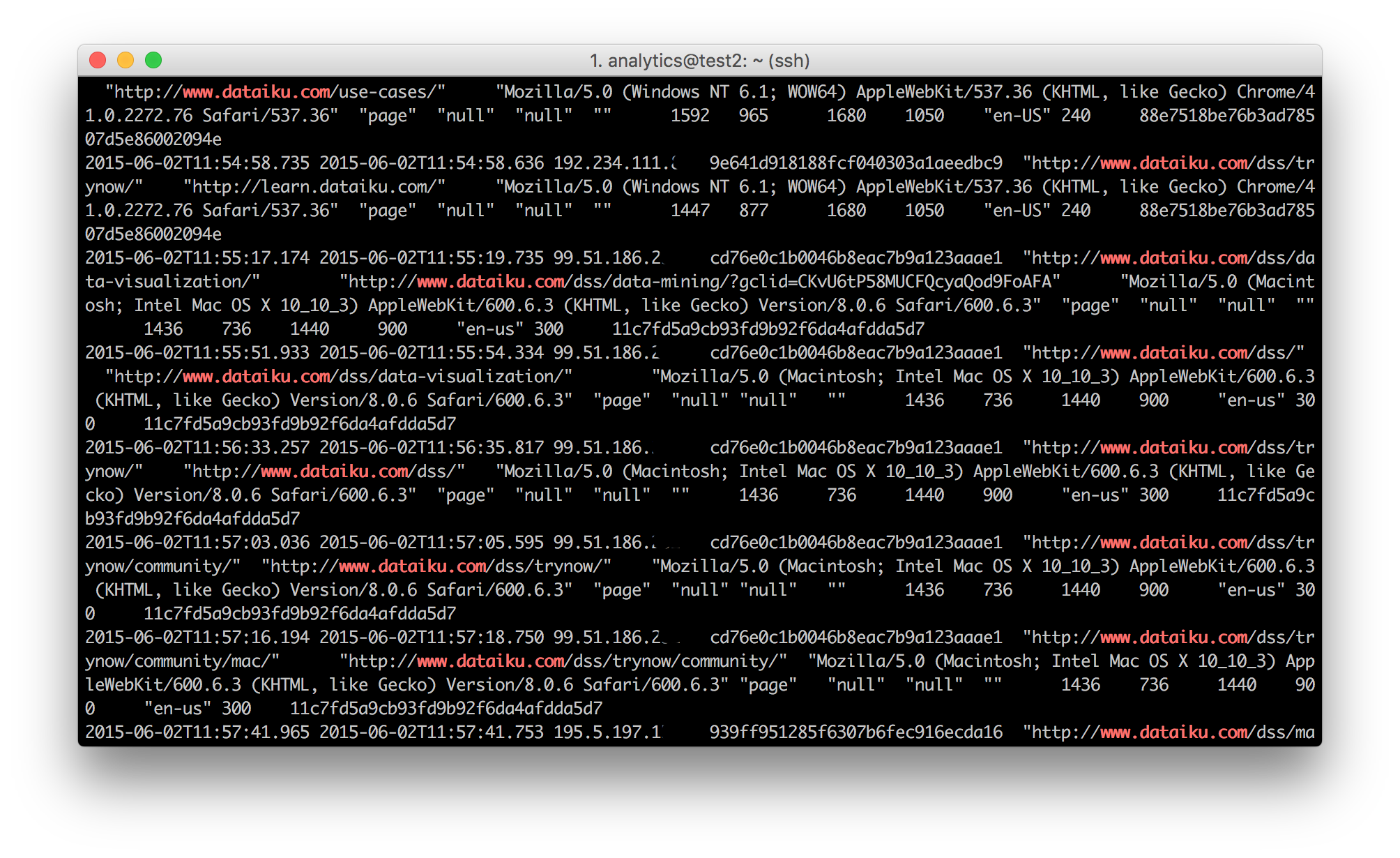 Web logs